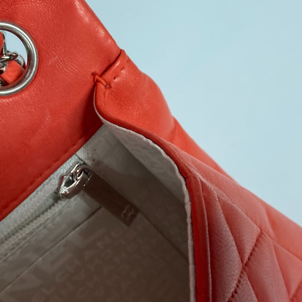 CHANEL マトラッセ マトラッセ25 マトラッセ 25 Wチェーン カバン バッグ ショルダーバッグ ラムスキン レディース レッド
