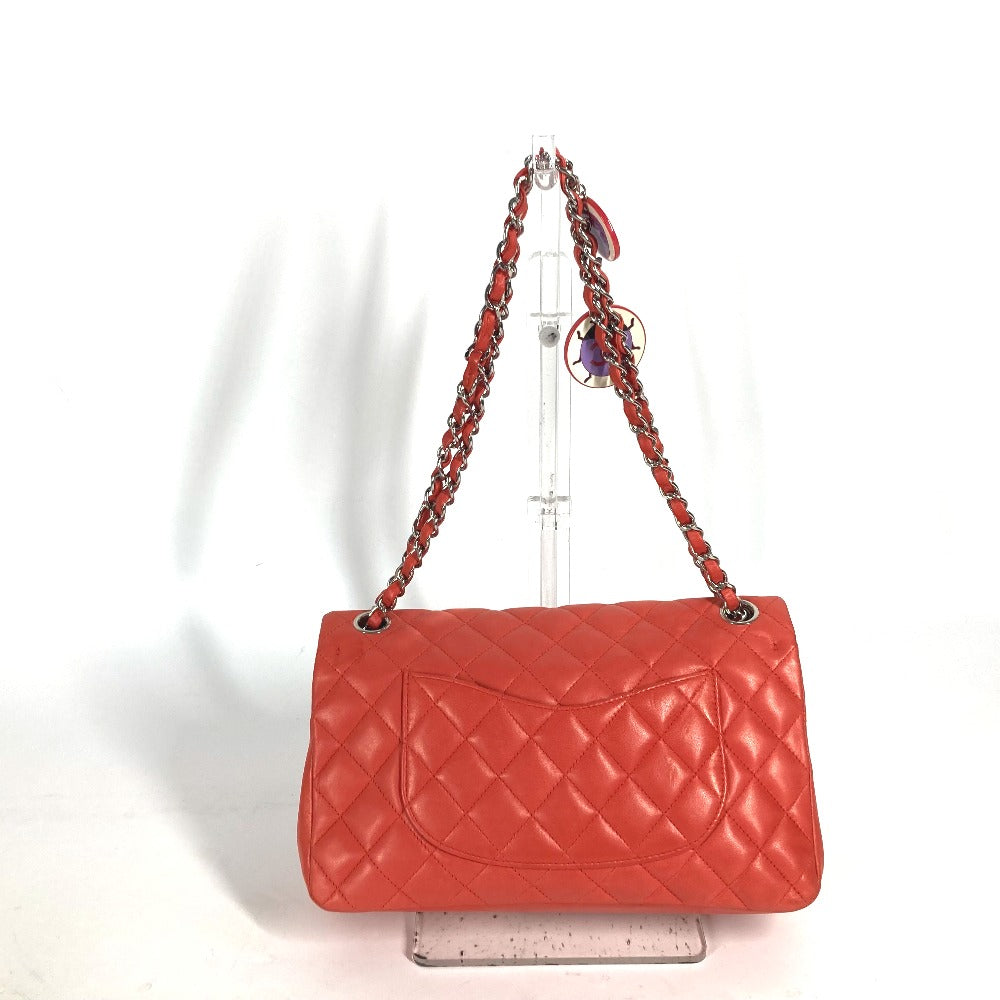 CHANEL マトラッセ マトラッセ25 マトラッセ 25 Wチェーン カバン バッグ ショルダーバッグ ラムスキン レディース レッド
