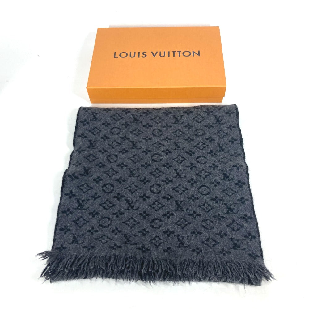 LOUIS VUITTON M78526 モノグラム エシャルプ クラシック フリンジ ストール マフラー ウール メンズ