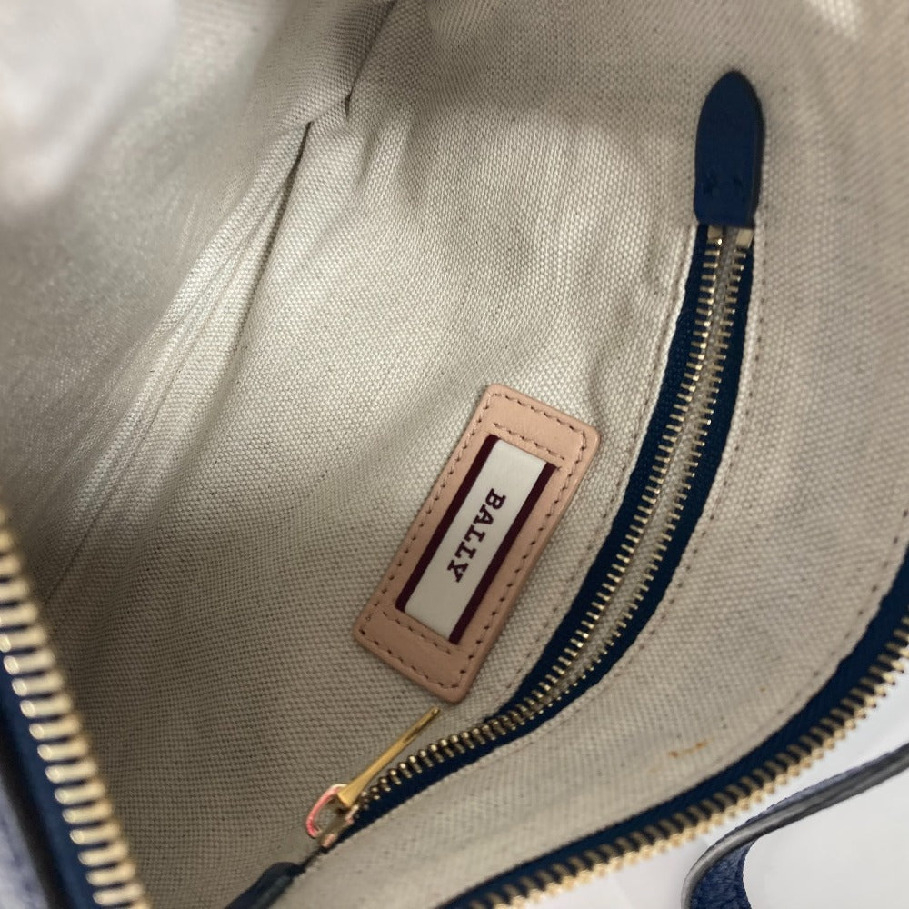 BALLY MOSSEY707 2WAYバッグ カバン クラッチバッグ ストライプ カバン 斜め掛け ショルダーバッグ レザー メンズ - brandshop-reference