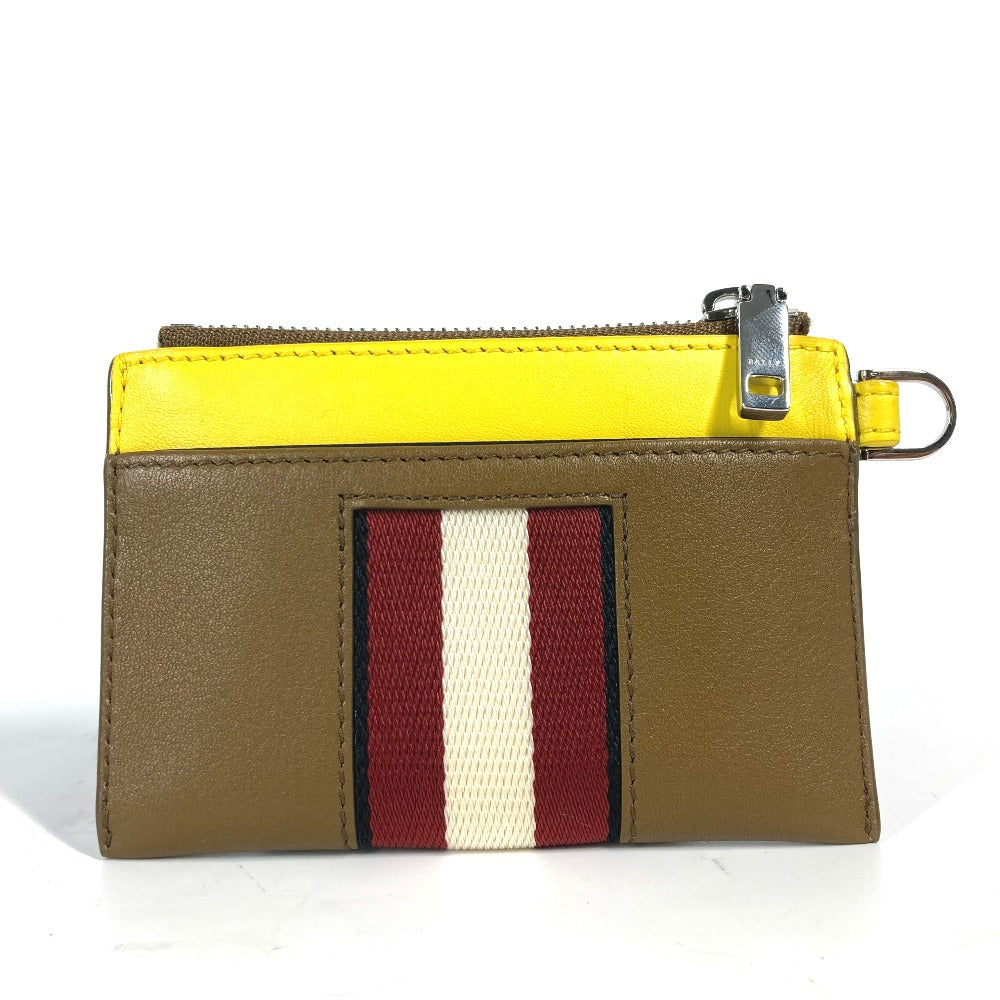 BALLY BON.MM カードケース ロゴ 財布 小銭入れ キーリング付 キーホルダー コインケース レザー メンズ - brandshop-reference