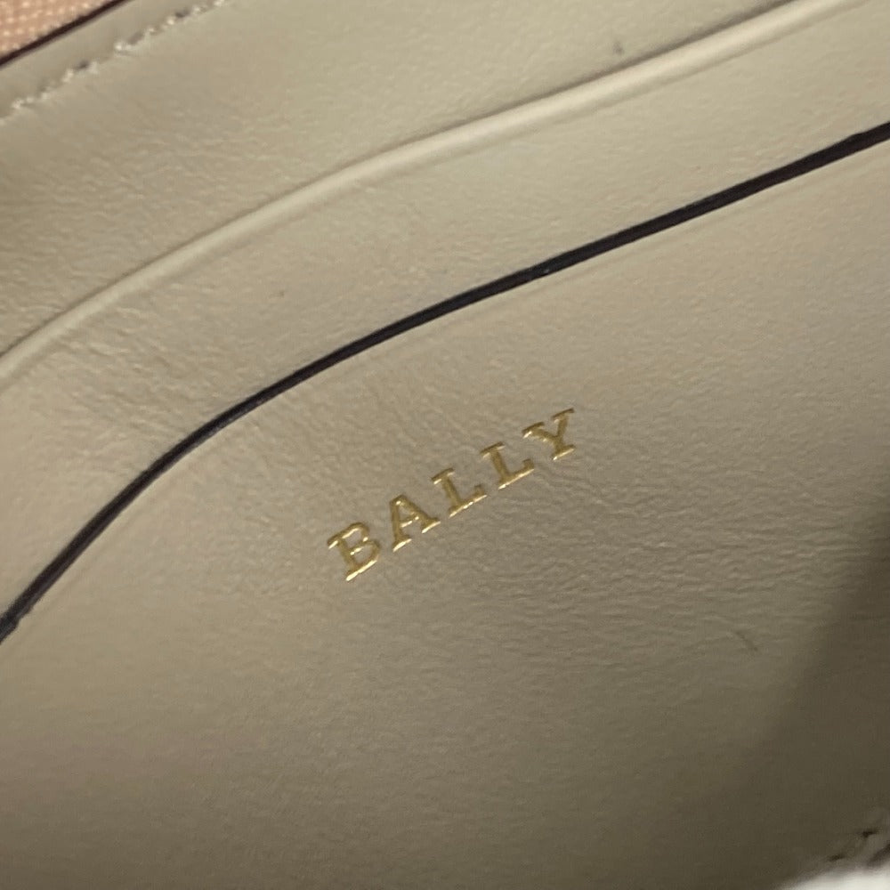 BALLY MORRIN ロゴ 財布 小銭入れ ラウンドファスナー コインケース レザー メンズ ピンクベージュ系 - brandshop-reference
