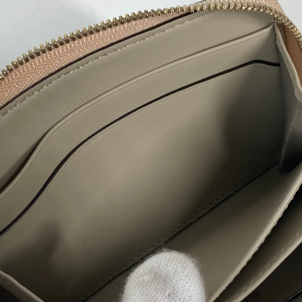 BALLY MORRIN ロゴ 財布 小銭入れ ラウンドファスナー コインケース レザー メンズ ピンクベージュ系 - brandshop-reference