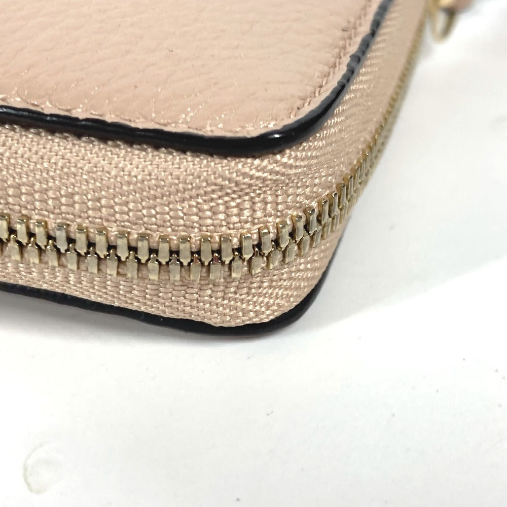 BALLY MORRIN ロゴ 財布 小銭入れ ラウンドファスナー コインケース レザー メンズ ピンクベージュ系 - brandshop-reference