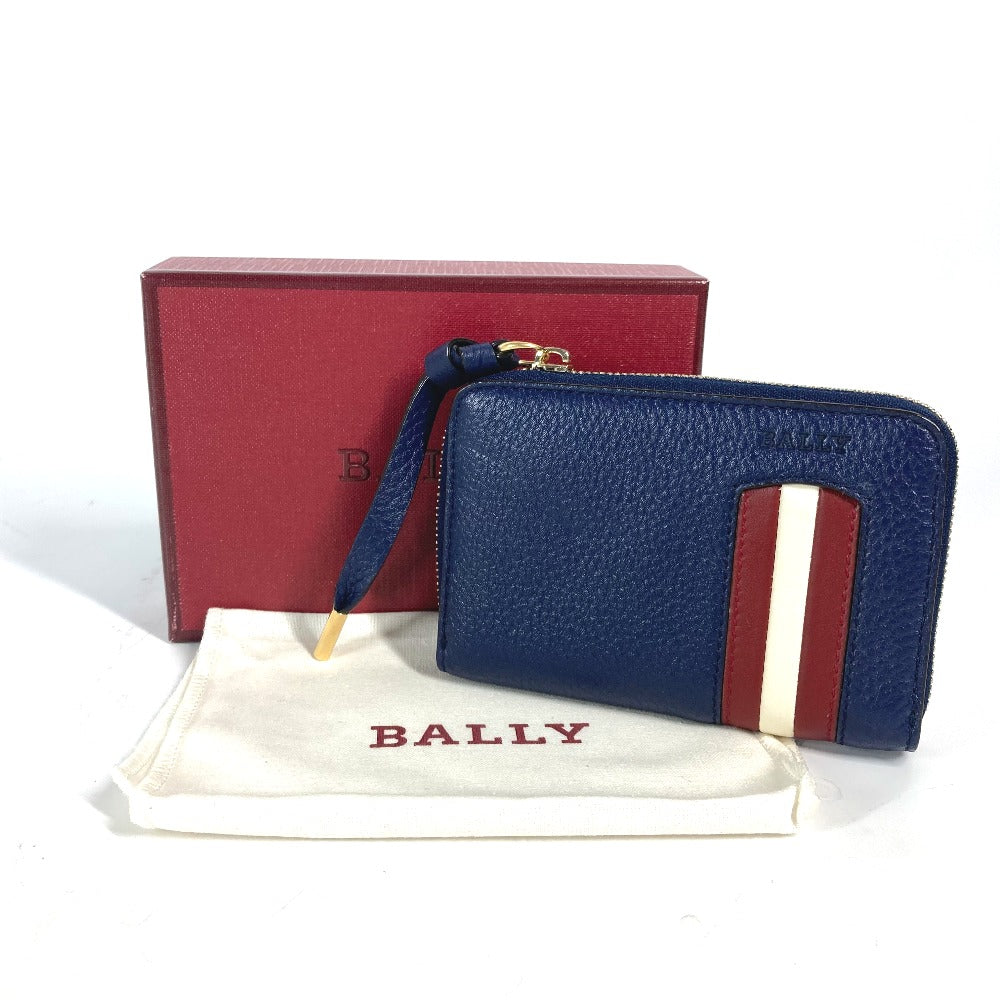 BALLY MORRIN ロゴ 財布 小銭入れ ラウンドファスナー コインケース レザー メンズ - brandshop-reference