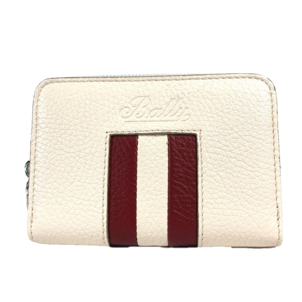 BALLY TORRIN.TSP ロゴ 財布 小銭入れ ラウンドファスナー コインケース レザー メンズ ホワイト - brandshop-reference