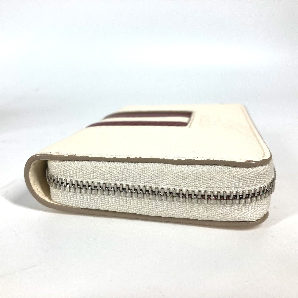 BALLY TORRIN.TSP ロゴ 財布 小銭入れ ラウンドファスナー コインケース レザー メンズ ホワイト - brandshop-reference