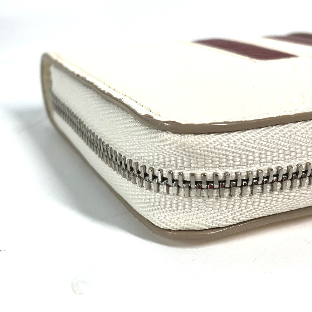 BALLY TORRIN.TSP ロゴ 財布 小銭入れ ラウンドファスナー コインケース レザー メンズ ホワイト - brandshop-reference