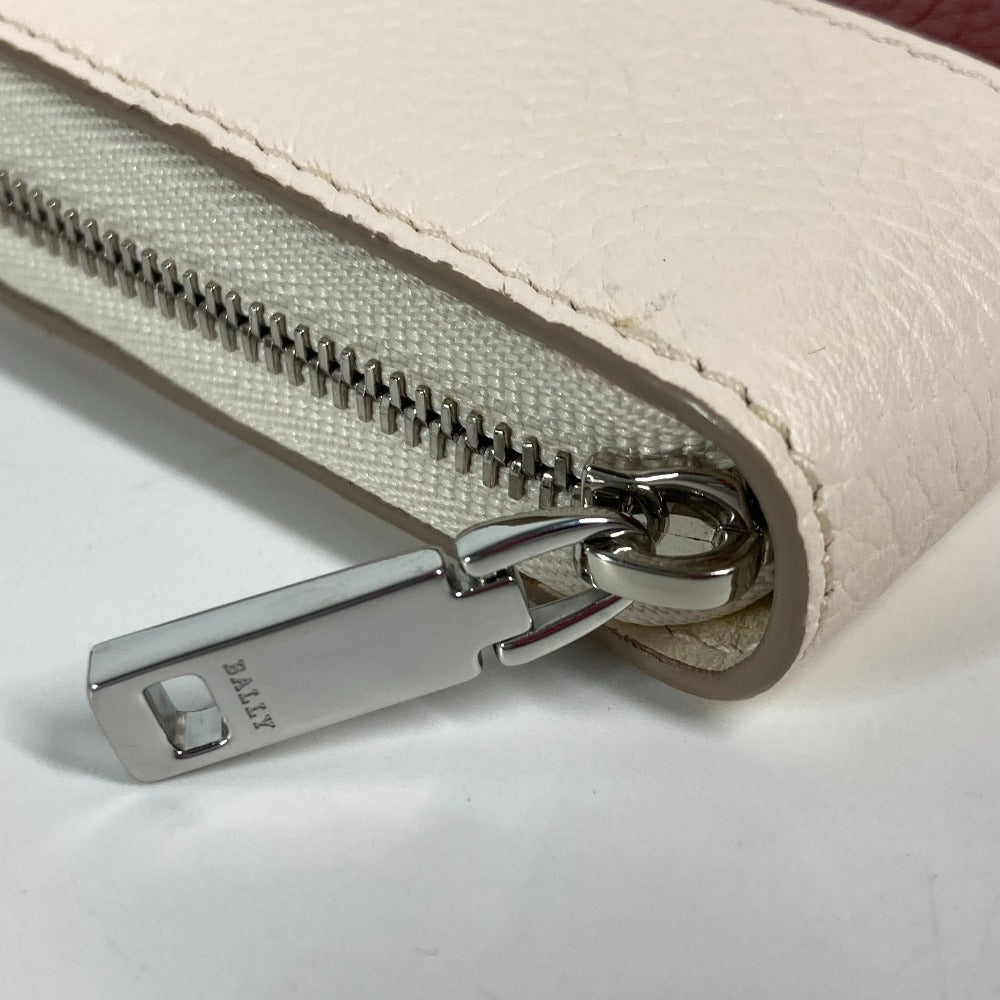 BALLY TORRIN.TSP ロゴ 財布 小銭入れ ラウンドファスナー コインケース レザー メンズ ホワイト - brandshop-reference
