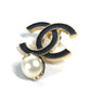 CHANEL B24S CC ココマーク フェイクパール アクセサリー ブローチ メタル レディース ゴールド - brandshop-reference