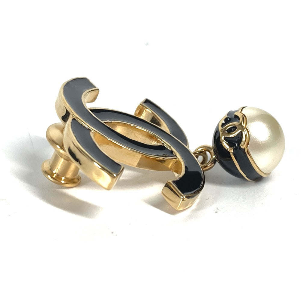 CHANEL B24S CC ココマーク フェイクパール アクセサリー ブローチ メタル レディース ゴールド - brandshop-reference