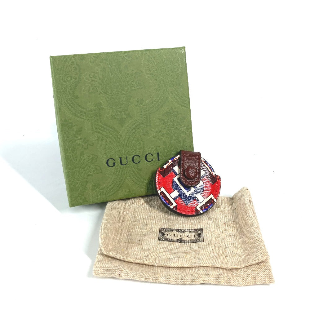 GUCCI AirTagホルダー エアタグ apple アップル カバー チャーム レザー ユニセックス - brandshop-reference