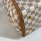 LOUIS VUITTON N44027 ダミエアズール プロプリアノ カバン 肩掛け トートバッグ フリンジ タッセル ショルダーバッグ ダミエアズールキャンバス レディース ホワイト