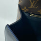 LOUIS VUITTON M53353 Monogram Cherrywood PM Handbag in Patent Leather, Black