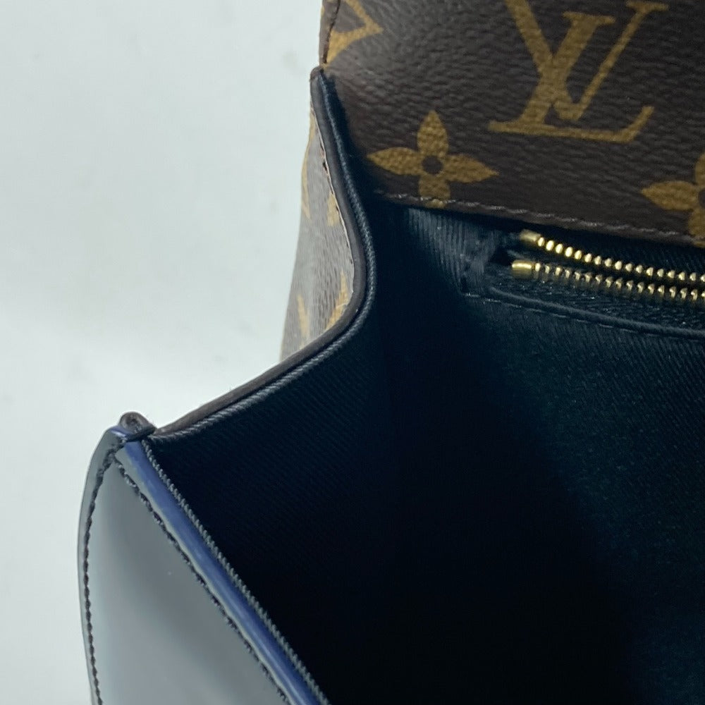 LOUIS VUITTON M53353 Monogram Cherrywood PM Handbag in Patent Leather, Black