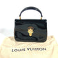 LOUIS VUITTON M53353 Monogram Cherrywood PM Handbag in Patent Leather, Black