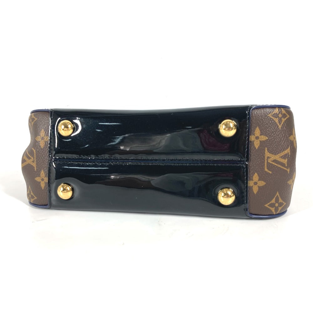 LOUIS VUITTON M53353 Monogram Cherrywood PM Handbag in Patent Leather, Black