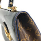 LOUIS VUITTON M53353 Monogram Cherrywood PM Handbag in Patent Leather, Black