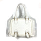 FENDI 8BN167 Horse Selleria Logo Shoulder Tote Bag Leather Women's White
