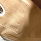 FENDI 8BN167 Horse Selleria Logo Shoulder Tote Bag Leather Women's White