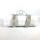 FENDI 8BN167 Horse Selleria Logo Shoulder Tote Bag Leather Women's White