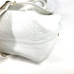 FENDI 8BN167 Horse Selleria Logo Shoulder Tote Bag Leather Women's White