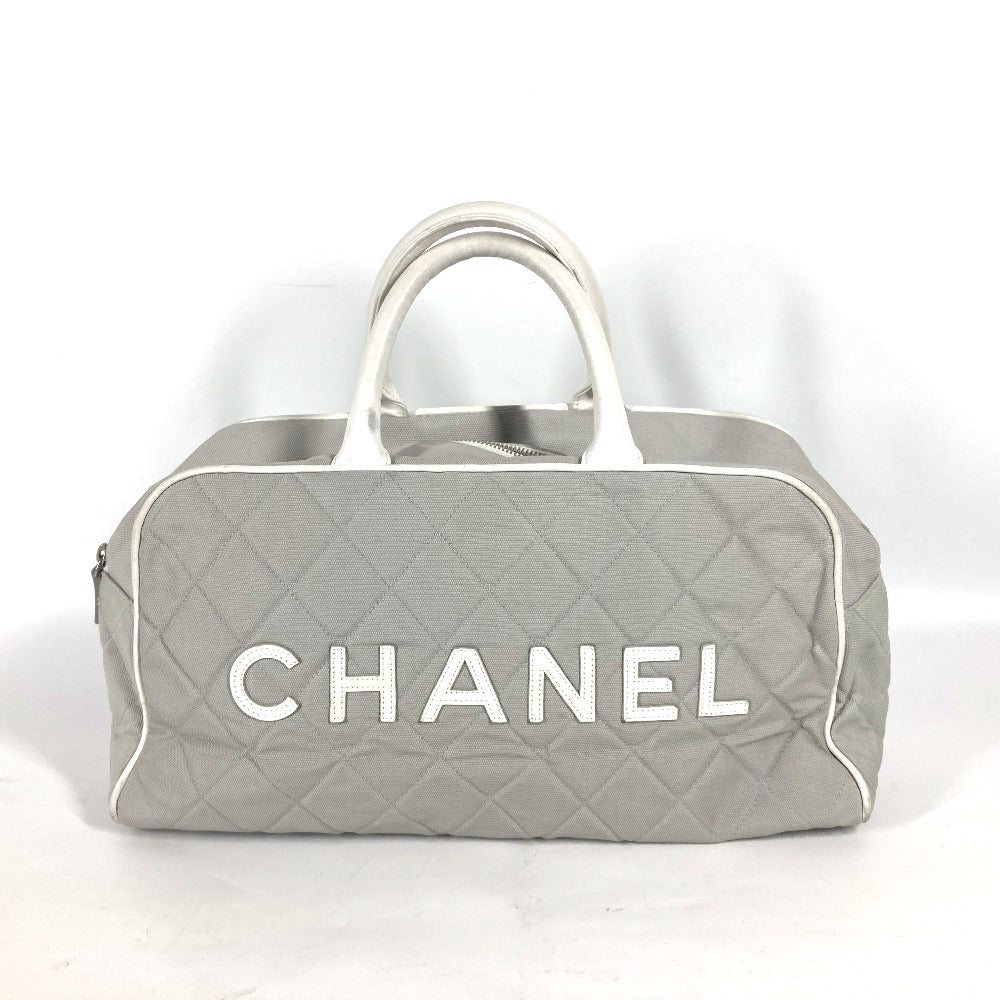 CHANEL スポーツライン ロゴ ジムバッグ カバン ハンドバッグ ボストンバッグ レザー/キャンバス レディース - brandshop-reference