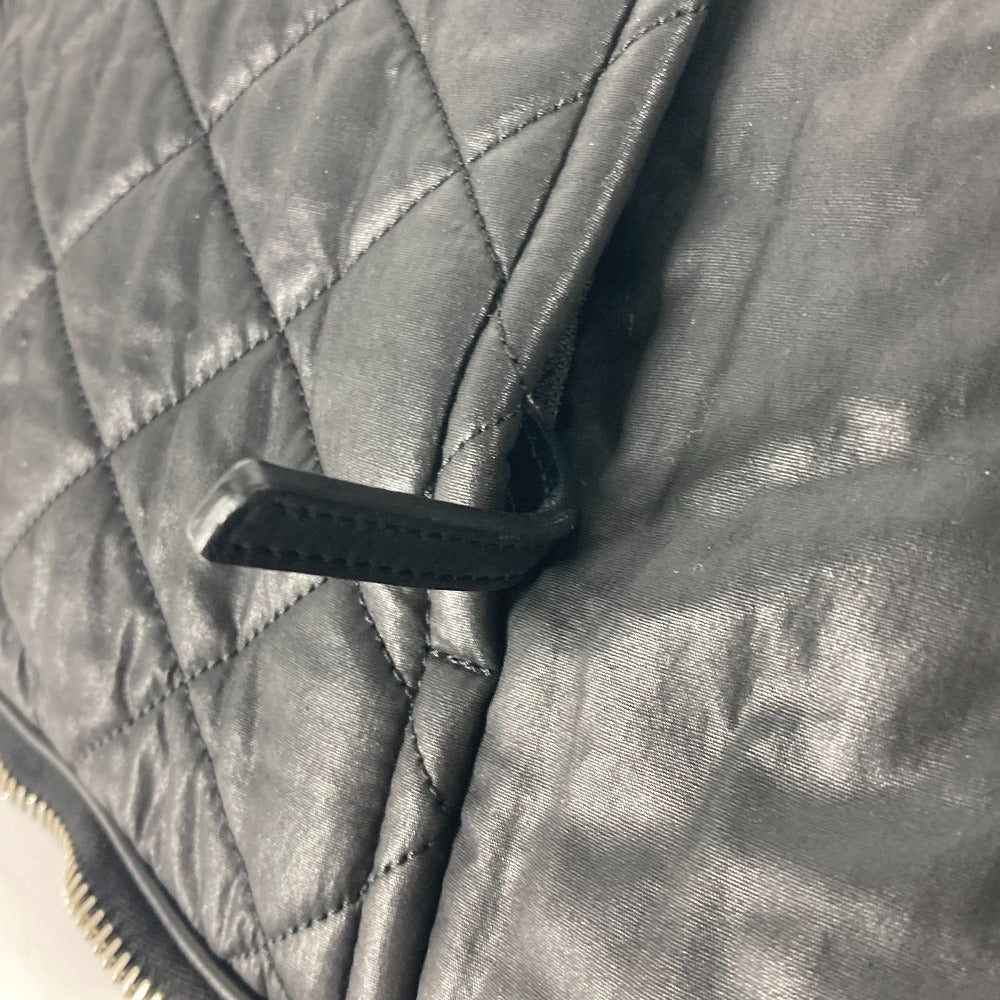 CHANEL 旅行バッグ CC ココマーク マトラッセ キルティング ショルダーバッグ 肩掛け トートバッグ トラベルバッグ ボストンバッグ コーティングキャンバス レディース ブラック