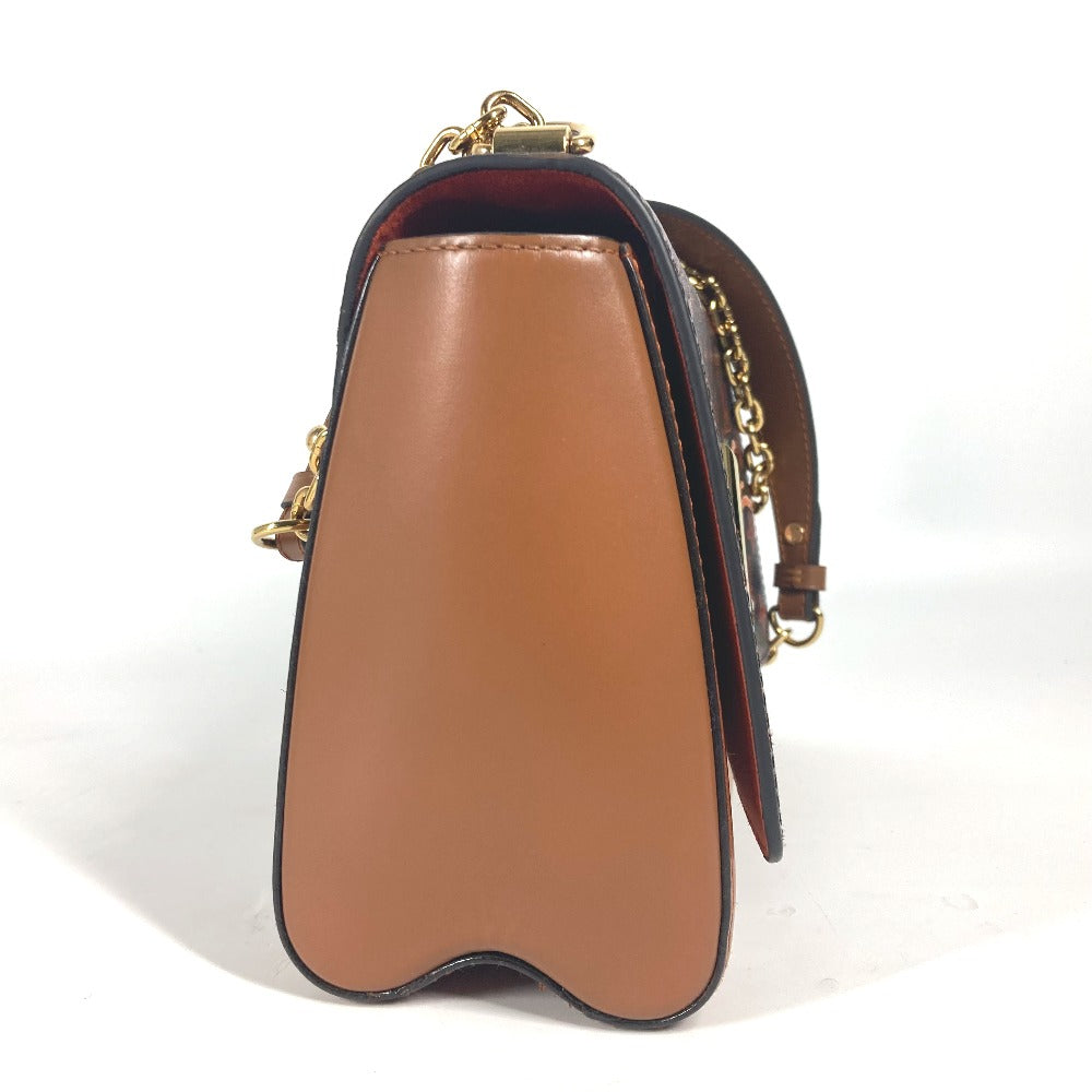 LOUIS VUITTON M44408 モノグラム キャットグラム 猫 サック ツイストMM カバン チェーンバッグ 斜め掛け Wチェーン ショルダーバッグ モノグラムキャンバス レディース ブラウン - brandshop-reference