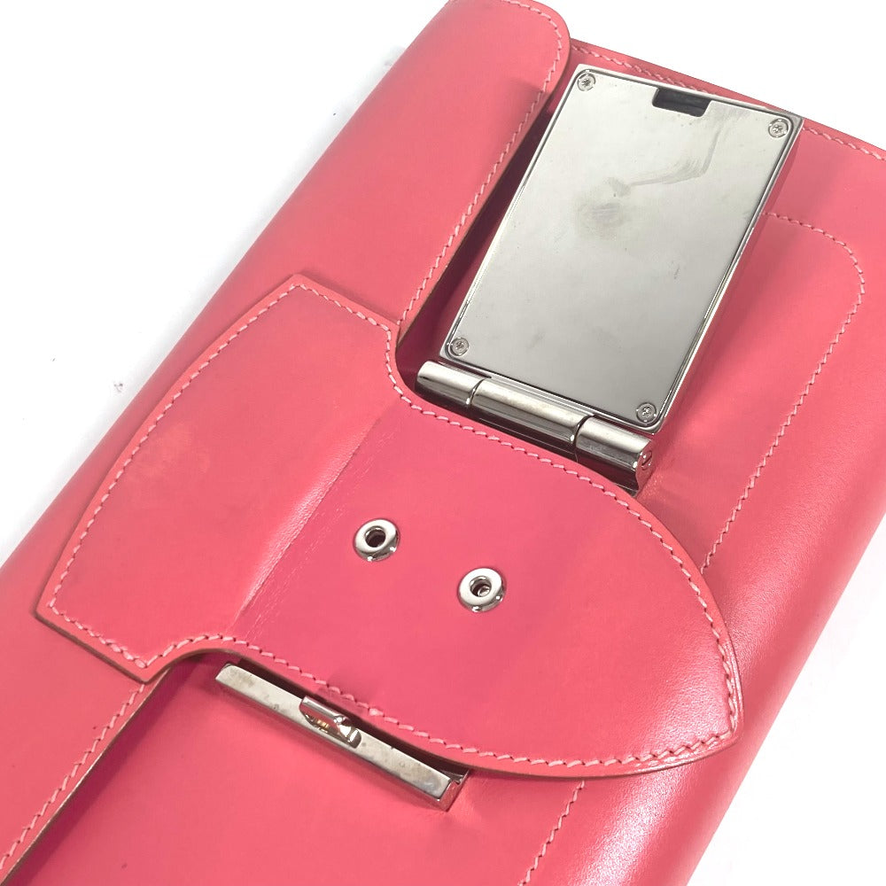 HERMES サッククラッチ グッドロック  ポーチ カバン ストラップ付 クラッチバッグ レザー レディース ローズリップスティック ピンク - brandshop-reference
