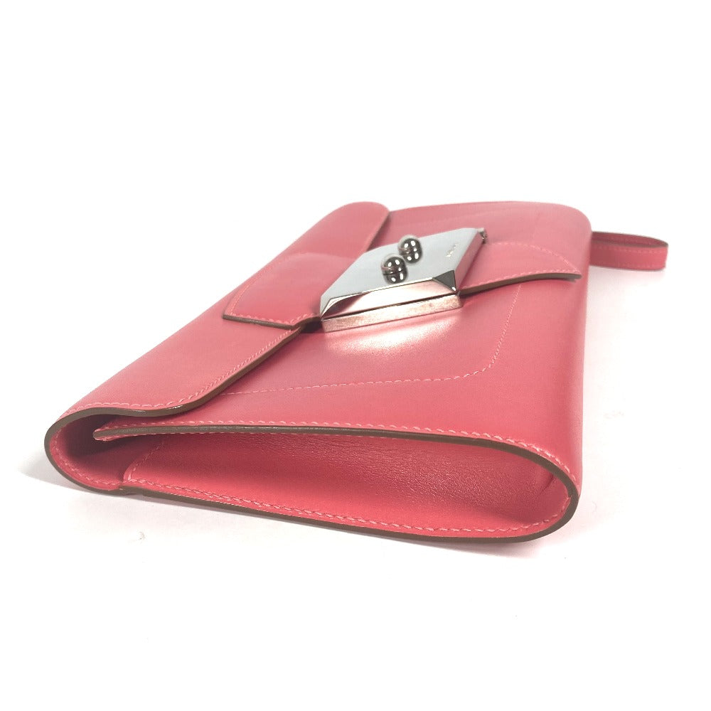 HERMES サッククラッチ グッドロック  ポーチ カバン ストラップ付 クラッチバッグ レザー レディース ローズリップスティック ピンク - brandshop-reference