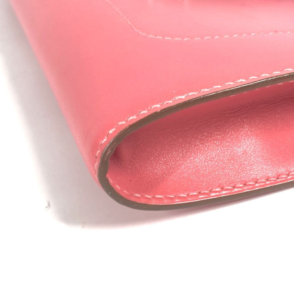 HERMES サッククラッチ グッドロック  ポーチ カバン ストラップ付 クラッチバッグ レザー レディース ローズリップスティック ピンク - brandshop-reference
