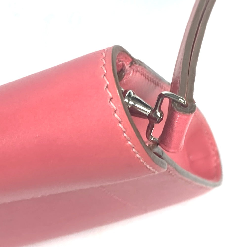 HERMES サッククラッチ グッドロック  ポーチ カバン ストラップ付 クラッチバッグ レザー レディース ローズリップスティック ピンク - brandshop-reference