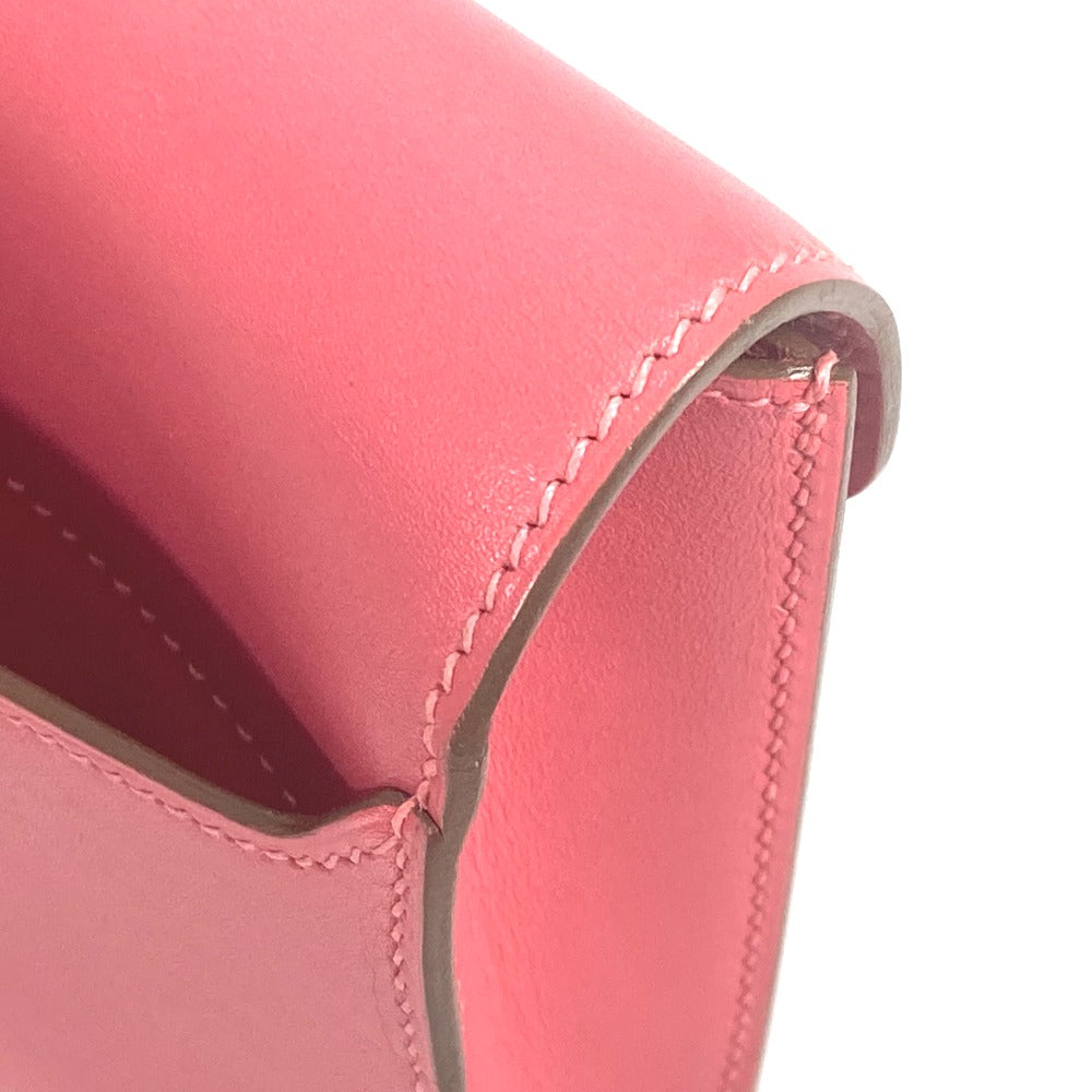 HERMES サッククラッチ グッドロック  ポーチ カバン ストラップ付 クラッチバッグ レザー レディース ローズリップスティック ピンク - brandshop-reference