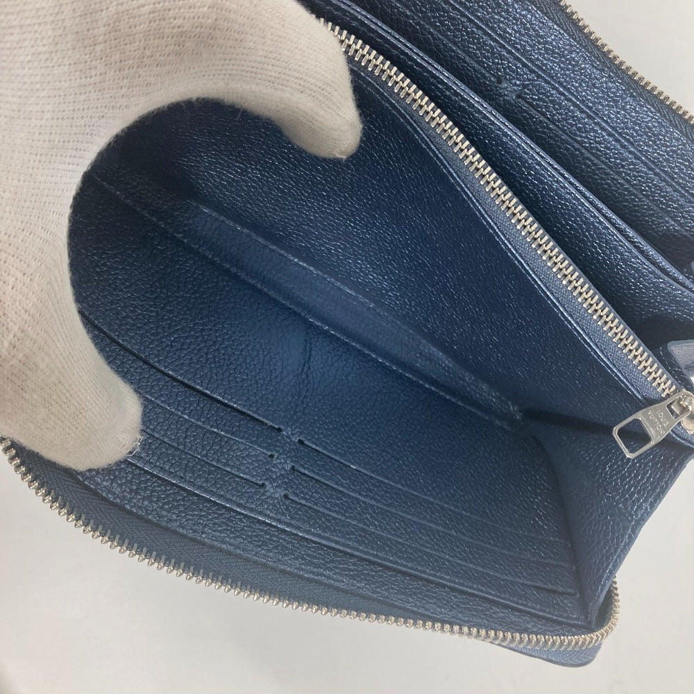 LOUIS VUITTON M80958  モノグラムアンプラント ジッピーウォレット ラウンドファスナー 長財布 モノグラムアンプラントレザー レディース ブルー - brandshop-reference