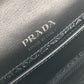 PRADA 1BD067 2WAYバッグ チェーン クリスタル ラインストーン カバン 斜め掛け ポシェット クラッチバッグ ショルダーバッグ レザー レディース