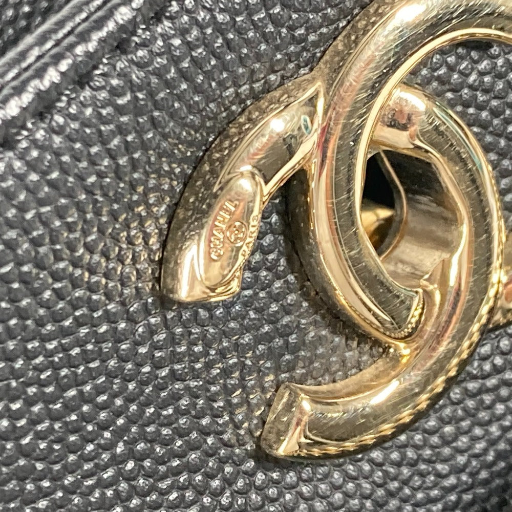 CHANEL A93795 CC ココマーク アフィニティ マトラッセ キルティング 2WAYバッグ トートバッグ 斜め掛け チェーン ショルダーバッグ キャビアスキン レディース ブラック - brandshop-reference