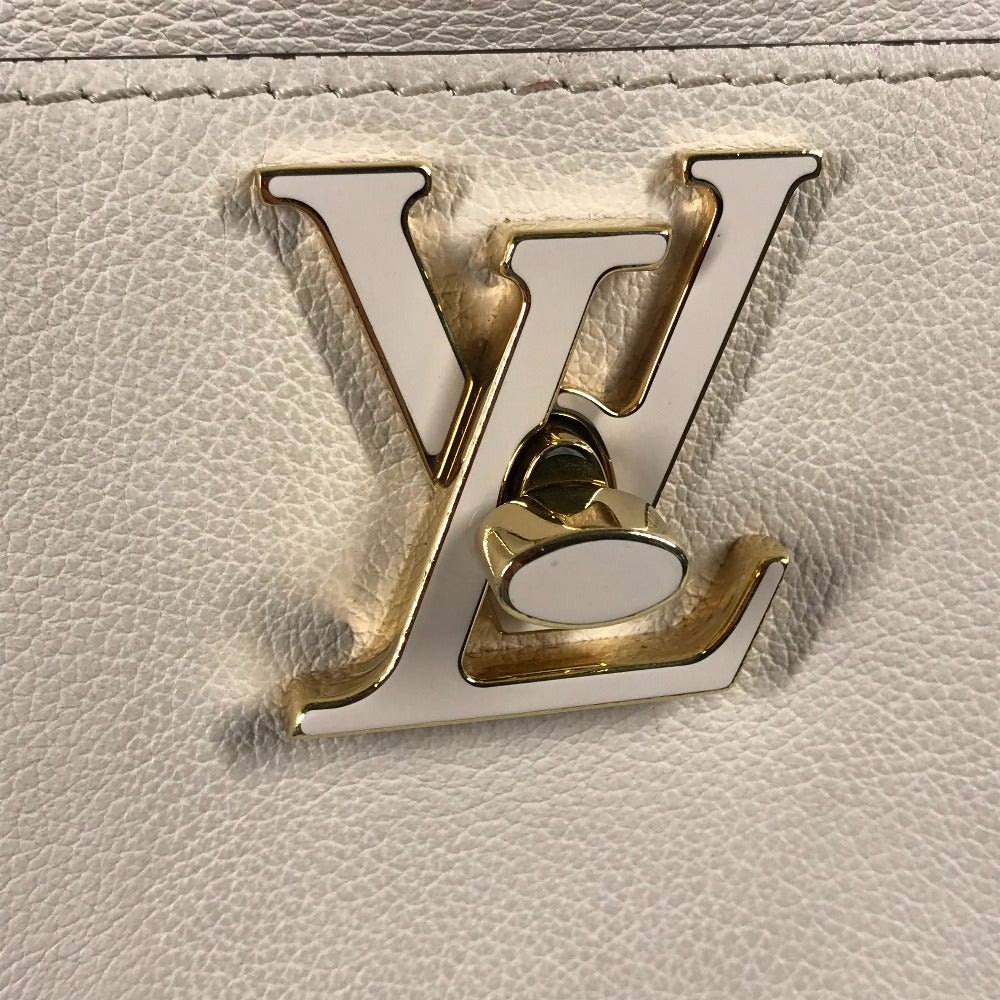 LOUIS VUITTON M24638 ロックミー ロック&ウォーク 2WAY カバン 肩掛け ショルダーバッグ レザー レディース クオーツ アイボリー