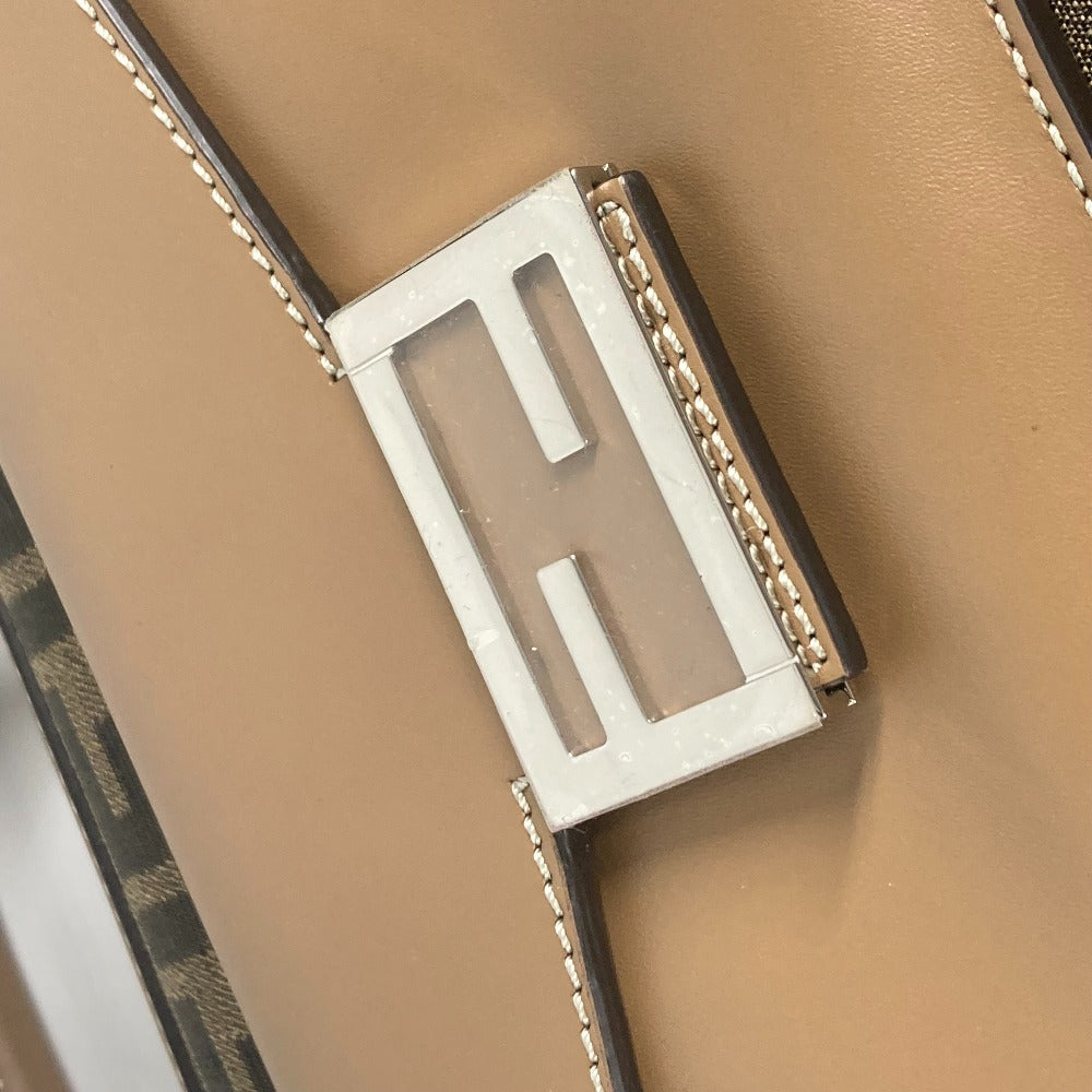 FENDI 7VA571 ズッカ SOFT TRUNK ソフトランク カバン 2WAYバッグ ドクターバッグ ショルダーバッグ 斜め掛け ハンドバッグ キャンバス/レザー ユニセックス ブラウン - brandshop-reference