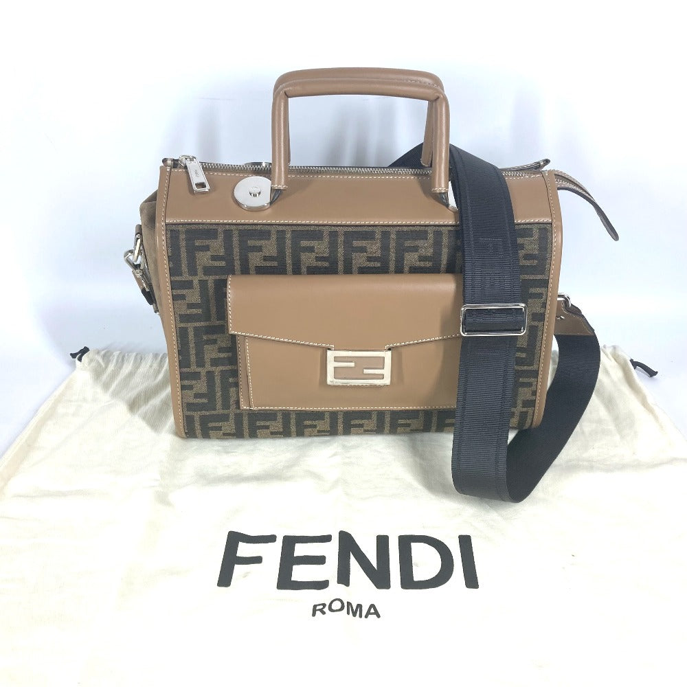 FENDI 7VA571 Zucca SOFT TRUNK Soft Rank Bag 2WAY Bag Doctor Bag