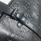 GUCCI 625772 肩掛け ショルダーバッグ ボストンバッグ GGエンボス トートバッグ レザー ユニセックス ブラック - brandshop-reference