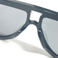 LOUIS VUITTON Z1247E LVイニシャル シェルビー ティアドロップ アイウェア 眼鏡 メガネ サングラス プラスチック メンズ ブラック