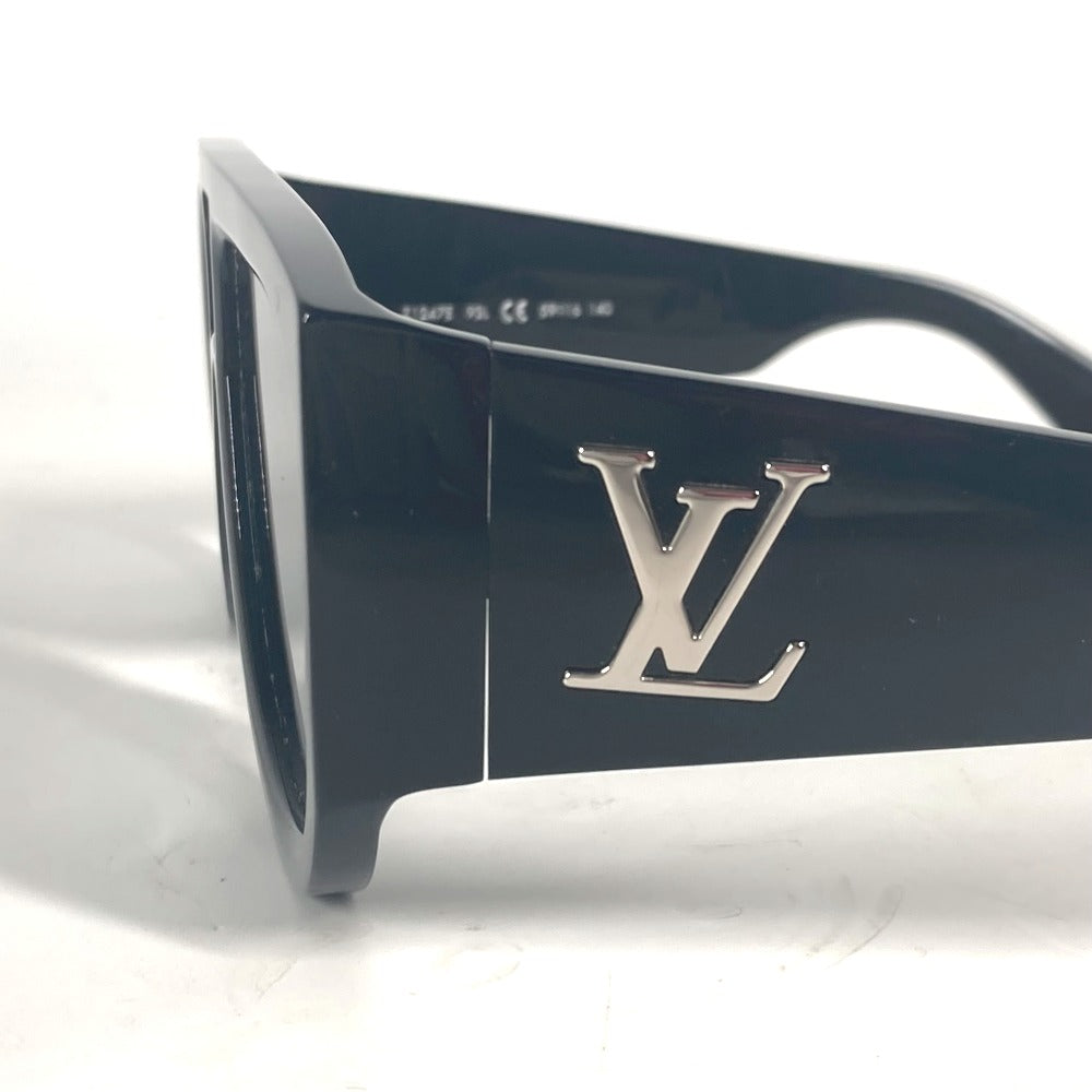 LOUIS VUITTON Z1247E LVイニシャル シェルビー ティアドロップ アイウェア 眼鏡 メガネ サングラス プラスチック メンズ ブラック