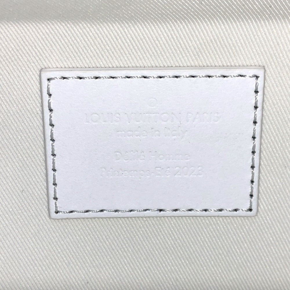 LOUIS VUITTON M21833 LVオーナメント ソフトトランク 斜め掛け カバン ボックスバッグ 2WAYバッグ ハンドバッグ ショルダーバッグ レザー ユニセックス ホワイト