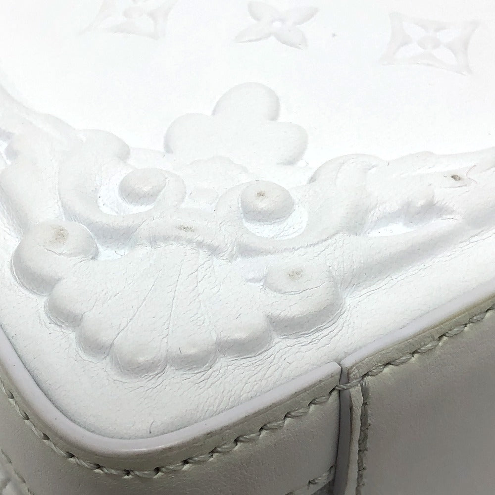 LOUIS VUITTON M21833 LVオーナメント ソフトトランク 斜め掛け カバン ボックスバッグ 2WAYバッグ ハンドバッグ ショルダーバッグ レザー ユニセックス ホワイト