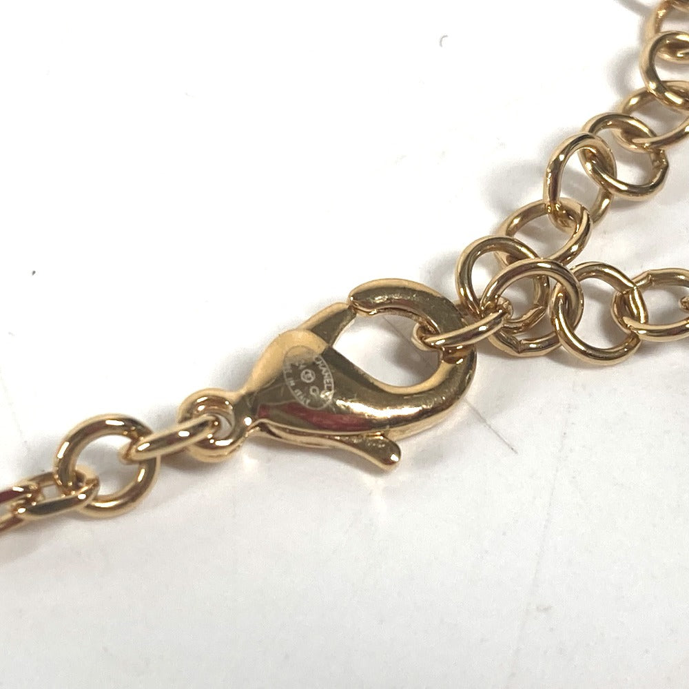 CHANEL B24C CC ココマーク スター 星 チェーン チョーカー アクセサリー ラインストーン ネックレス メタル レディース ゴールド - brandshop-reference