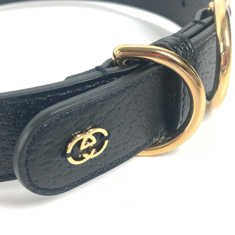 GUCCI 695256 GG ラージ/エクストララージ ペット カラー ドッグ 犬 わんちゃん アクセサリー 首輪 レザー ユニセックス