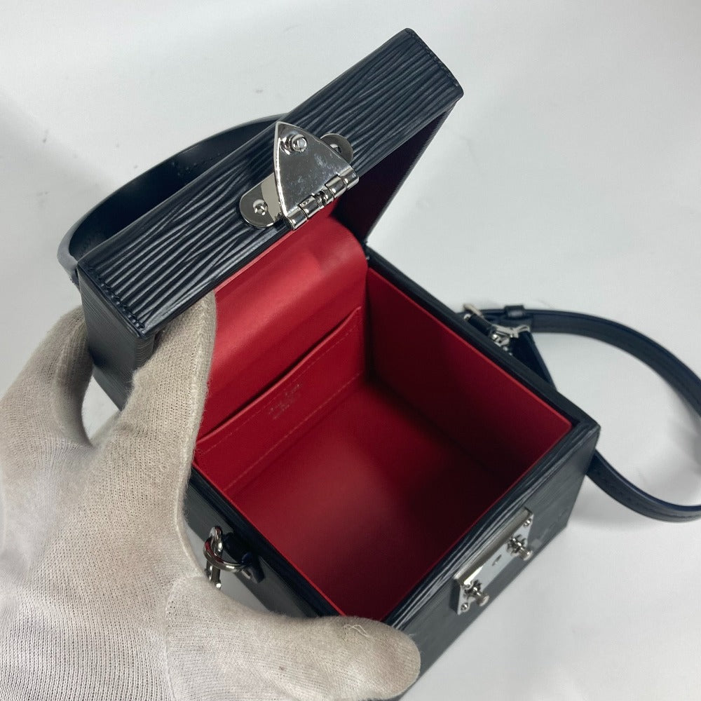 LOUIS VUITTON M52703 エピ ミラー付き ブリーカーボックス BOX カバン バニティバッグ ショルダーバッグ ハンドバッグ エピレザー レディース ノワール ブラック