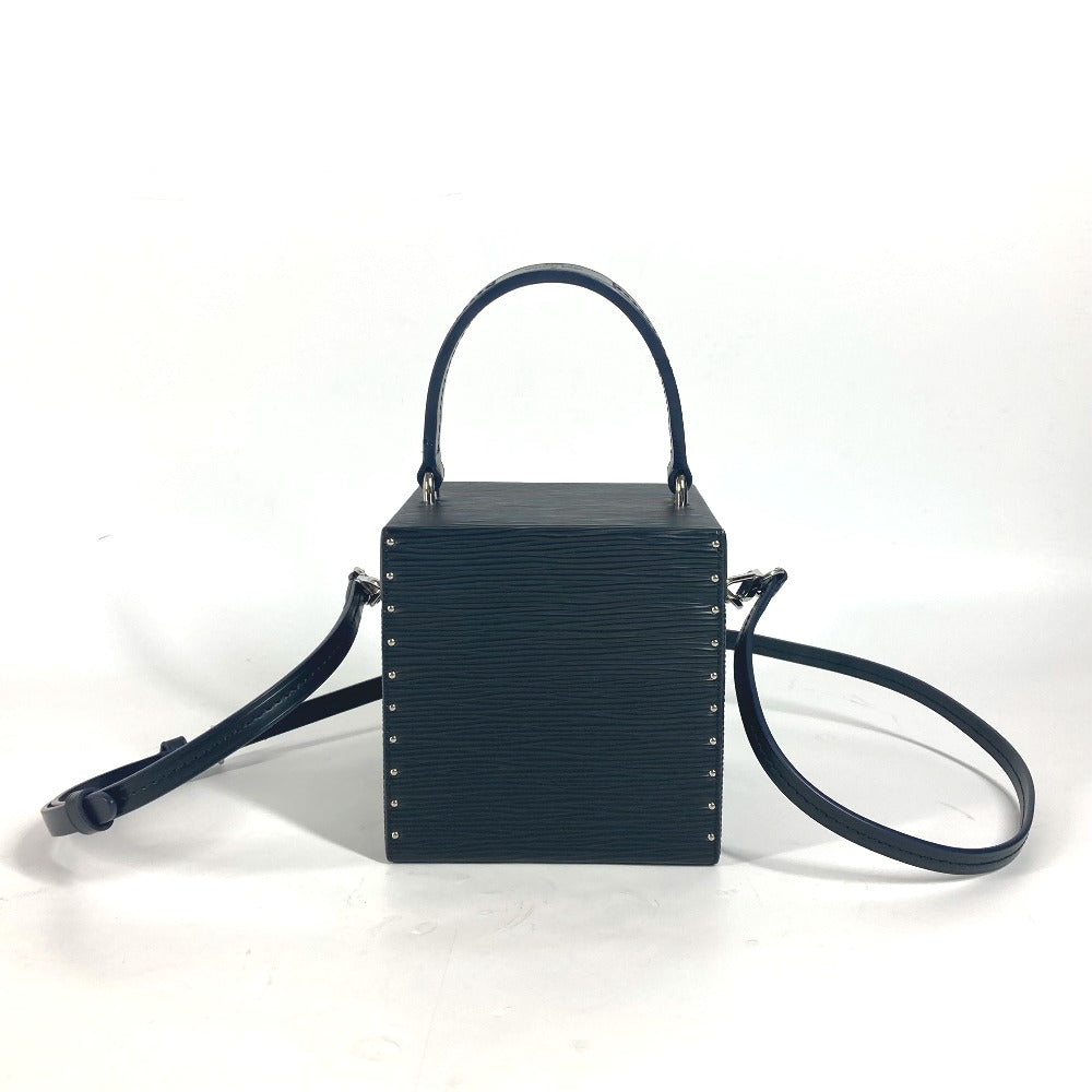 LOUIS VUITTON M52703 エピ ミラー付き ブリーカーボックス BOX カバン バニティバッグ ショルダーバッグ ハンドバッグ エピレザー レディース ノワール ブラック