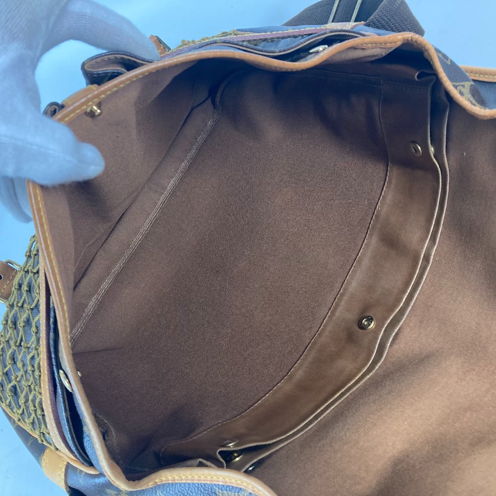 LOUIS VUITTON M40116 モノグラム コンゴMM カバン 斜め掛け メッセンジャーバッグ ポーチ付き ネット ショルダーバッグ モノグラムキャンバス ユニセックス ブラウン - brandshop-reference